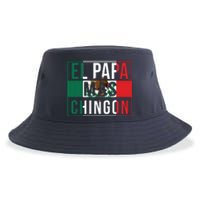 El Papa Mas Chingon Funny Best Mexican Dad Gift Sustainable Bucket Hat