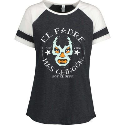 El Padre Mas Chingon Enza Ladies Jersey Colorblock Tee