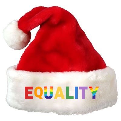 Equality Pride Month Celebration Premium Christmas Santa Hat