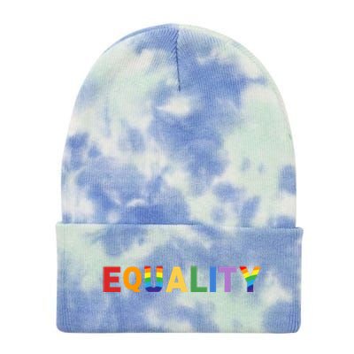 Equality Pride Month Celebration Tie Dye 12in Knit Beanie