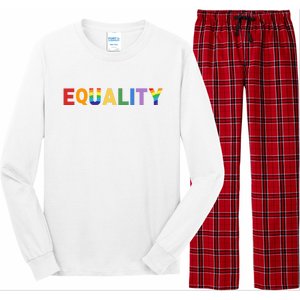 Equality Pride Month Celebration Long Sleeve Pajama Set