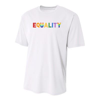 Equality Pride Month Celebration Youth Performance Sprint T-Shirt