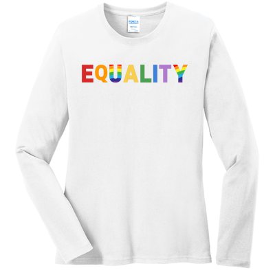 Equality Pride Month Celebration Ladies Long Sleeve Shirt