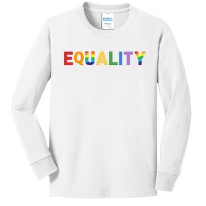 Equality Pride Month Celebration Kids Long Sleeve Shirt