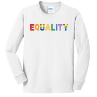 Equality Pride Month Celebration Kids Long Sleeve Shirt