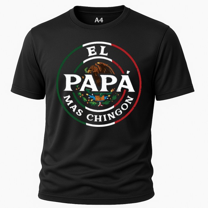 El Papa Mas Chingon For Mexican Dad Cooling Performance Crew T-Shirt