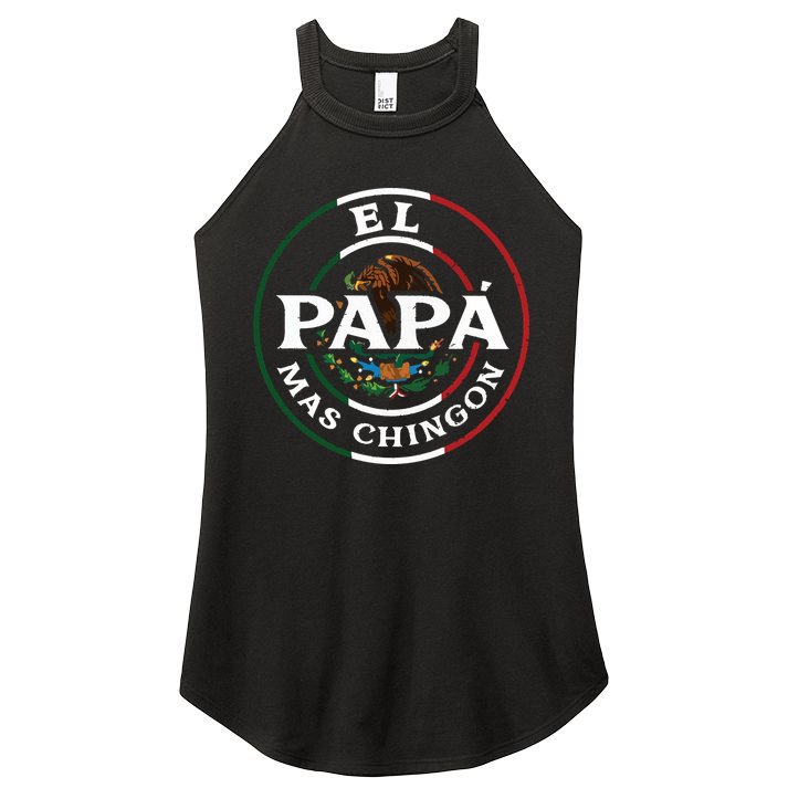 El Papa Mas Chingon For Mexican Dad Women's Perfect Tri Rocker Tank
