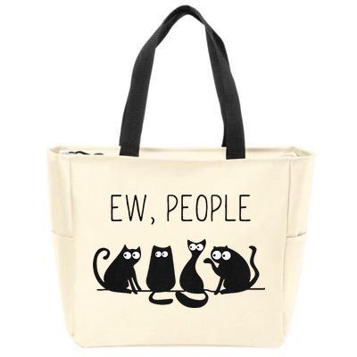 EW PEOPLE Meowy CAT Lovers GIF Perfect Gift Idea Zip Tote Bag