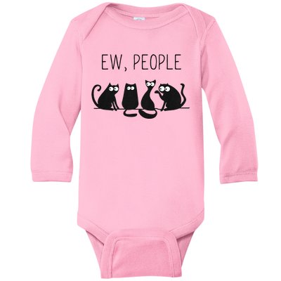 EW PEOPLE Meowy CAT Lovers GIF Perfect Gift Idea Baby Long Sleeve Bodysuit