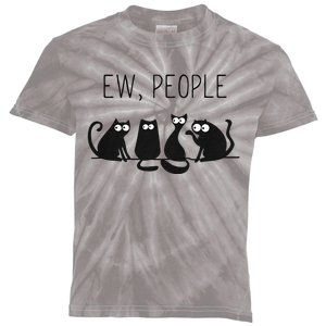 EW PEOPLE Meowy CAT Lovers GIF Perfect Gift Idea Kids Tie-Dye T-Shirt