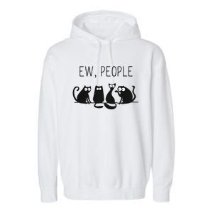 EW PEOPLE Meowy CAT Lovers GIF Perfect Gift Idea Garment-Dyed Fleece Hoodie