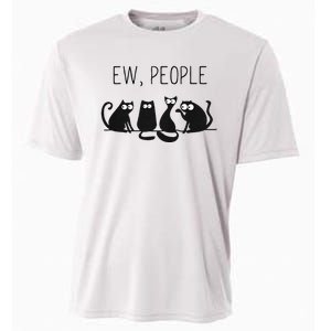 EW PEOPLE Meowy CAT Lovers GIF Perfect Gift Idea Cooling Performance Crew T-Shirt