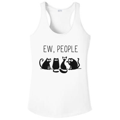 EW PEOPLE Meowy CAT Lovers GIF Perfect Gift Idea Ladies PosiCharge Competitor Racerback Tank