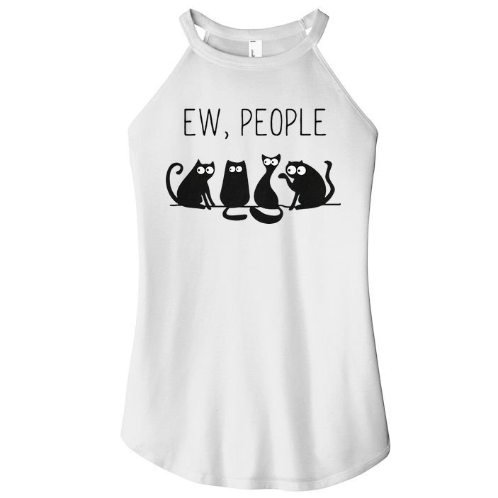 EW PEOPLE Meowy CAT Lovers GIF Perfect Gift Idea Women's Perfect Tri Rocker Tank