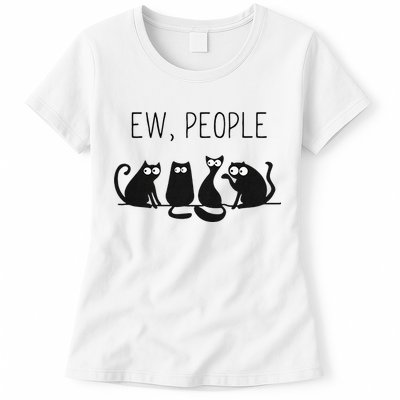 EW PEOPLE Meowy CAT Lovers GIF Perfect Gift Idea Womens T-Shirt