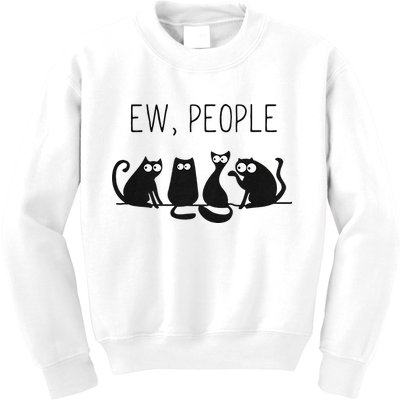 EW PEOPLE Meowy CAT Lovers GIF Perfect Gift Idea Kids Sweatshirt