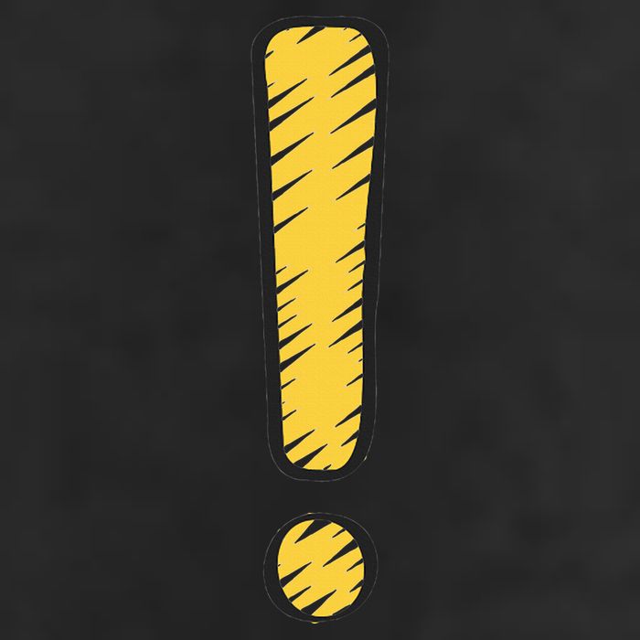 Exclamation Point Mark Punctuation Hyperbole Garment-Dyed Fleece Hoodie