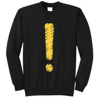 Exclamation Point Mark Punctuation Hyperbole Sweatshirt