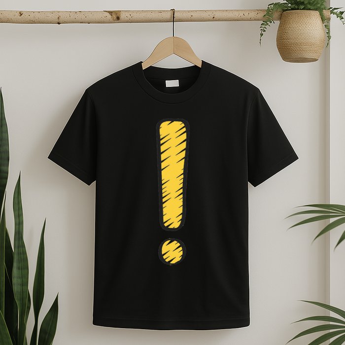 Exclamation Point Mark Punctuation Hyperbole T-Shirt