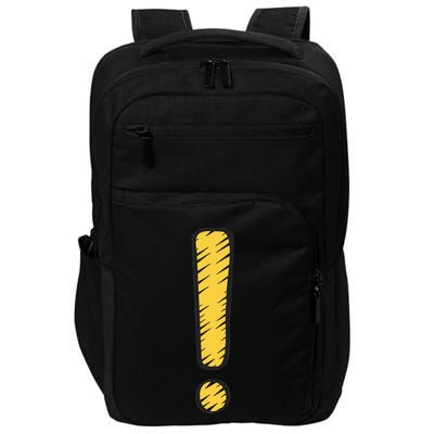 Exclamation Point Mark Punctuation Hyperbole Impact Tech Backpack