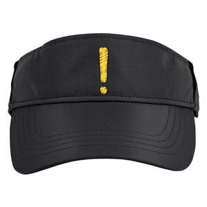 Exclamation Point Mark Punctuation Hyperbole Adult Drive Performance Visor