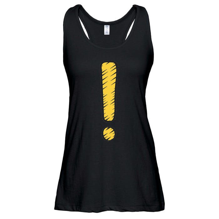 Exclamation Point Mark Punctuation Hyperbole Ladies Essential Flowy Tank