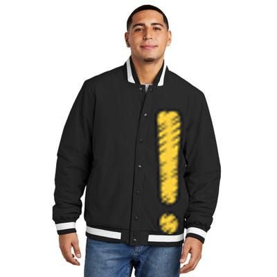 Exclamation Point Mark Punctuation Hyperbole Insulated Varsity Jacket