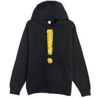 Exclamation Point Mark Punctuation Hyperbole Premium Pullover Hoodie