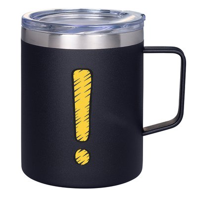 Exclamation Point Mark Punctuation Hyperbole 12oz Stainless Steel Coffee Mug