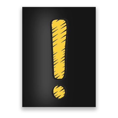 Exclamation Point Mark Punctuation Hyperbole Poster