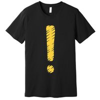 Exclamation Point Mark Punctuation Hyperbole Premium T-Shirt