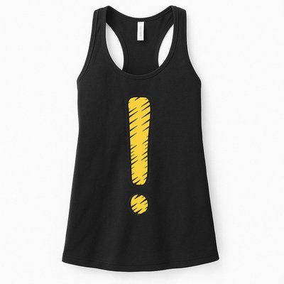 Exclamation Point Mark Punctuation Hyperbole Womens Tank Top