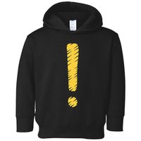 Exclamation Point Mark Punctuation Hyperbole Toddler Hoodie