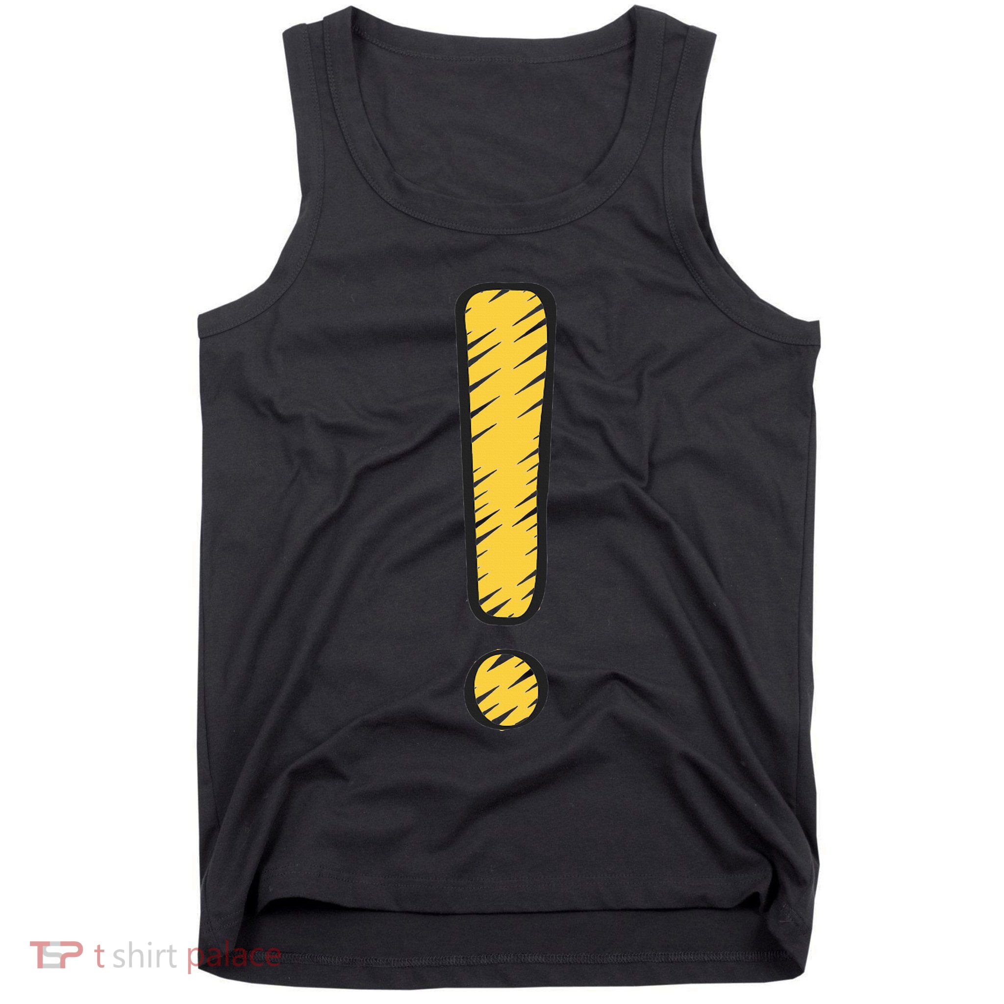 Exclamation Point Mark Punctuation Hyperbole Tank Top