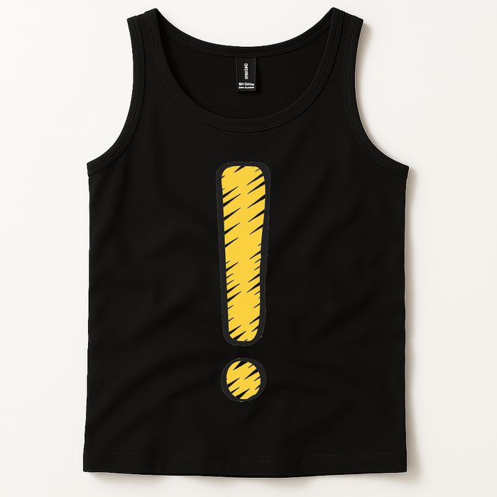 Exclamation Point Mark Punctuation Hyperbole Tank Top