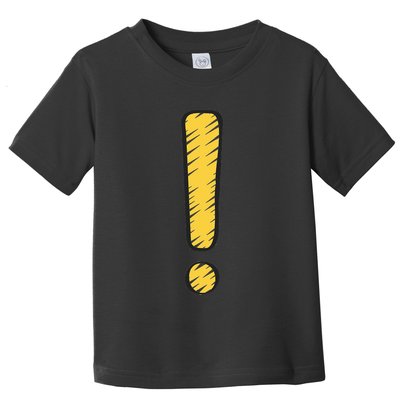 Exclamation Point Mark Punctuation Hyperbole Toddler T-Shirt