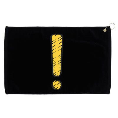 Exclamation Point Mark Punctuation Hyperbole Grommeted Golf Towel