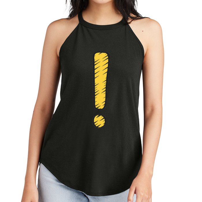 Exclamation Point Mark Punctuation Hyperbole Women's Perfect Tri Rocker Tank