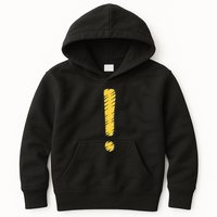 Exclamation Point Mark Punctuation Hyperbole Kids Hoodie