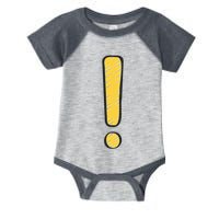 Exclamation Point Mark Punctuation Hyperbole Infant Baby Jersey Bodysuit