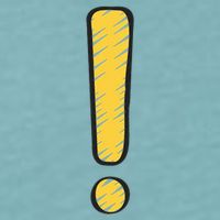 Exclamation Point Mark Punctuation Hyperbole Sueded Cloud Jersey T-Shirt