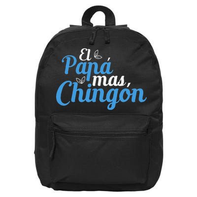 El Papa Mas Chingon Father Dad Fathers Day 16 in Basic Backpack