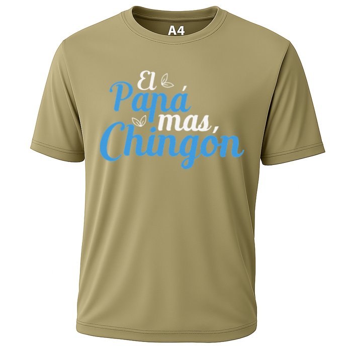 El Papa Mas Chingon Father Dad Fathers Day Cooling Performance Crew T-Shirt