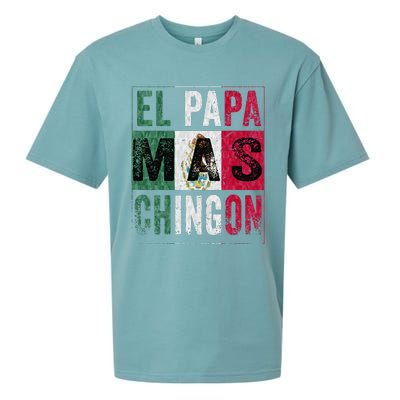 El Papa Mas Chingon Funny Best Mexican Dad Sueded Cloud Jersey T-Shirt