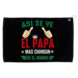 El Papa Mas Chingon Regalos Para Papa Dia Del Padre Mexicano Grommeted Golf Towel