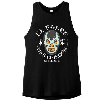 El Padre Mas Chingon Ladies PosiCharge Tri-Blend Wicking Tank