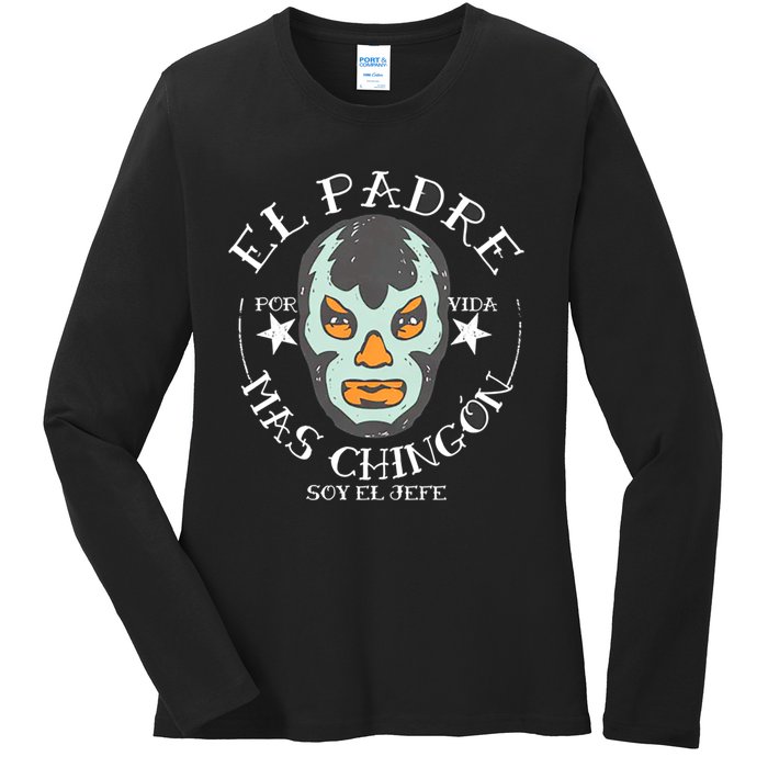 El Padre Mas Chingon Ladies Long Sleeve Shirt