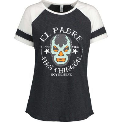 El Padre Mas Chingon Enza Ladies Jersey Colorblock Tee