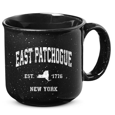 East Patchogue New York Ny Vintage Athletic Sports 15oz Campfire Ceramic Mug