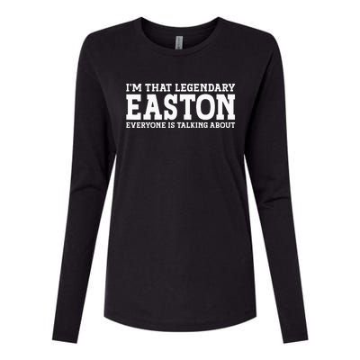 Easton Personal Name Funny Easton Womens Cotton Relaxed Long Sleeve T-Shirt